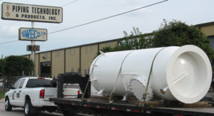 60" Carbon Steel Air Receiver Tank being shipped to the customer